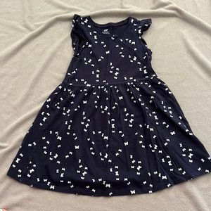 Navy Blue Butterfly Dress